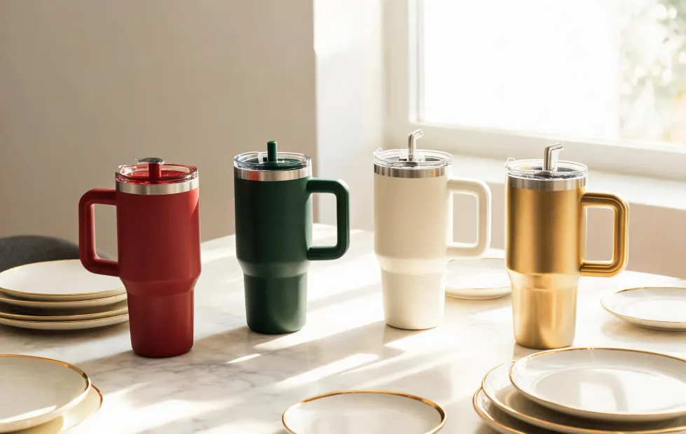 Stanley color collection on a dining table